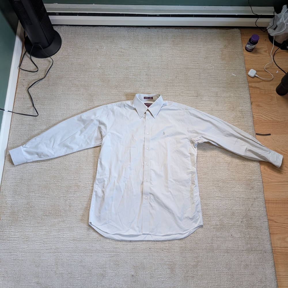 Men's Nordstrom Light Gray Dress Shirt.    LOOK IN DESCRIPTION FOR MEASUREMENTS